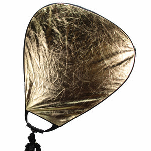 Kamerar 30 Inch 5-in-1 Collapsible Triangle Lighting Reflector with Tripod Mounting Grip