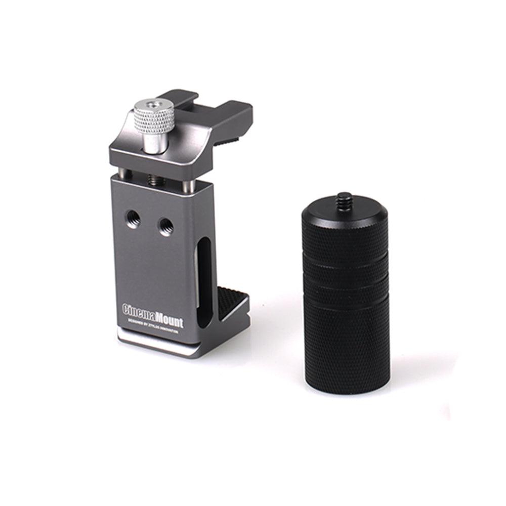 Cinema Mount Smartphone Rig & Aluminum Alloy Grip Handle, Phone